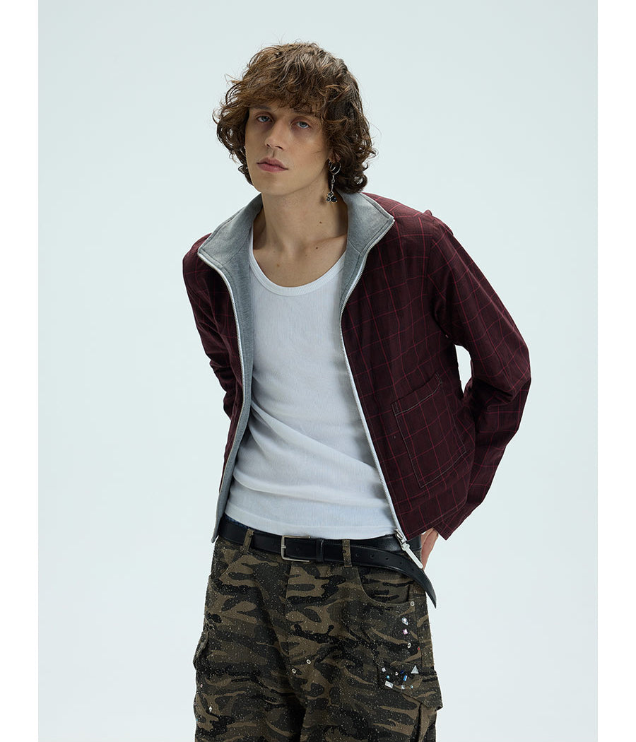 Reversible embroidered jacket