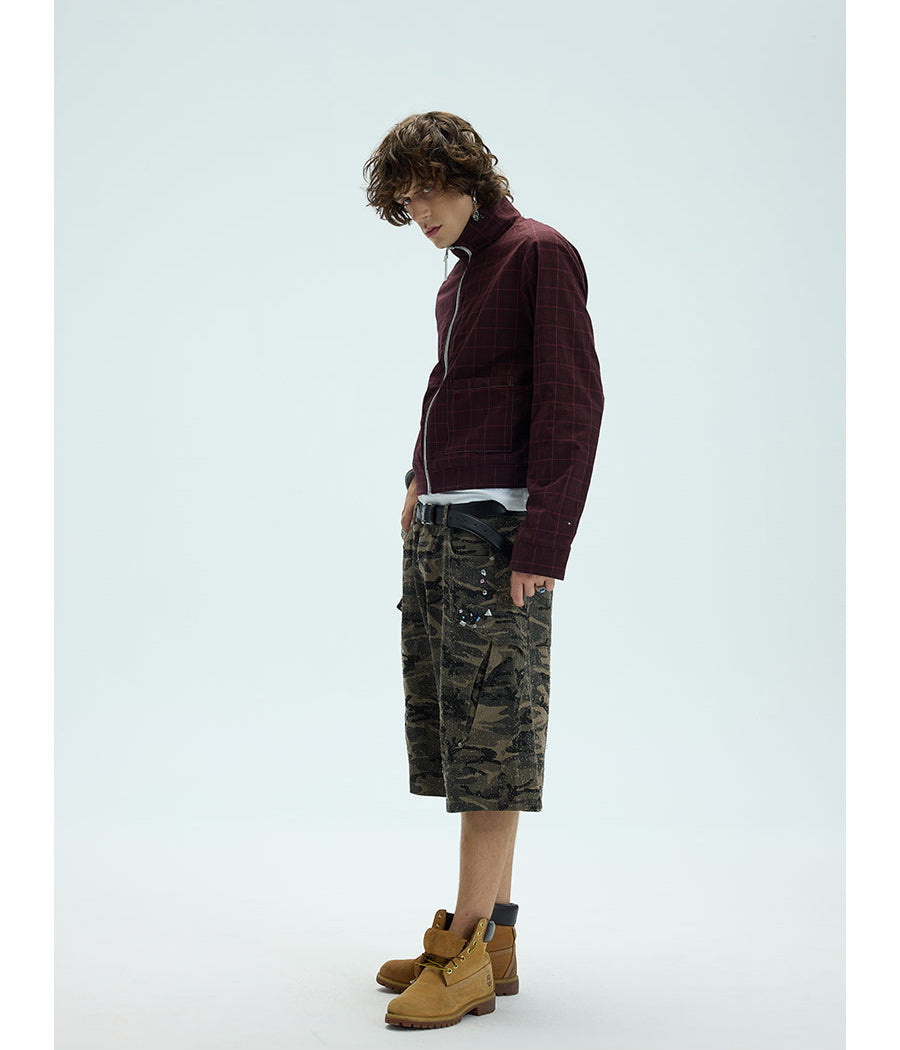 Reversible embroidered jacket