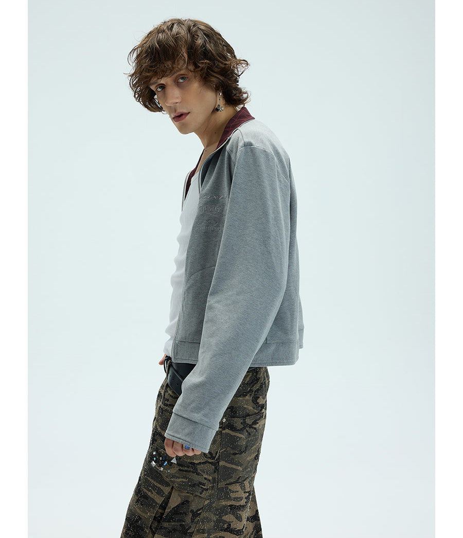 Reversible embroidered jacket