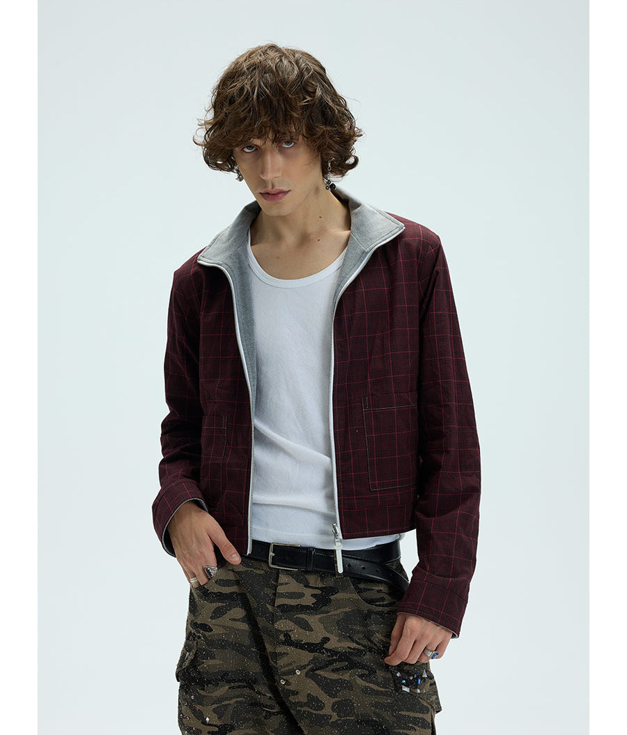 Reversible embroidered jacket