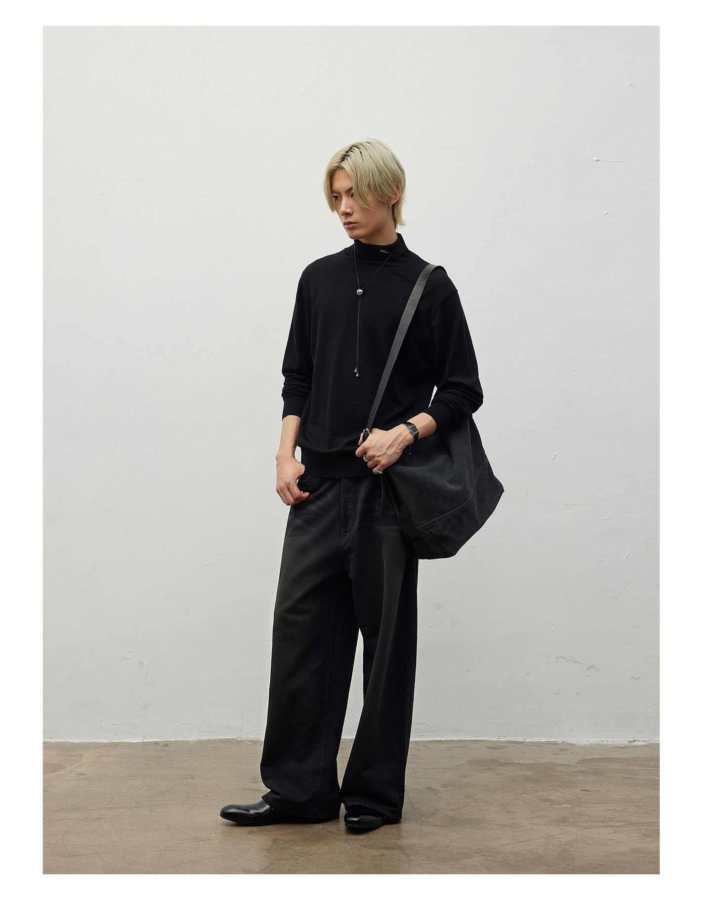 Faux Denim Sweatpants