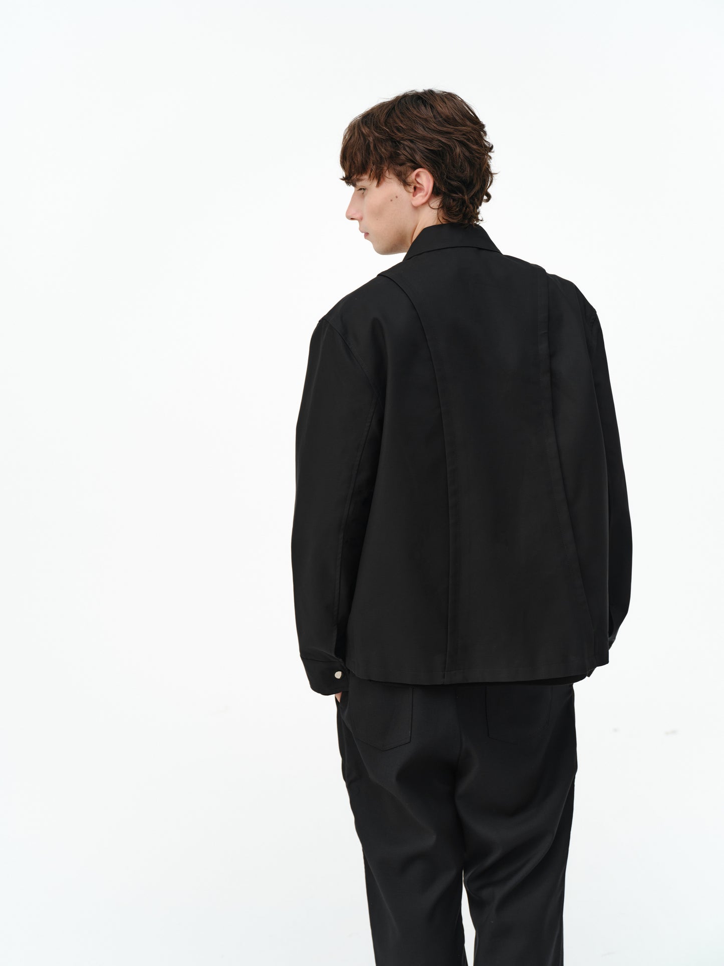 Zip-Up Short Wide Jacket