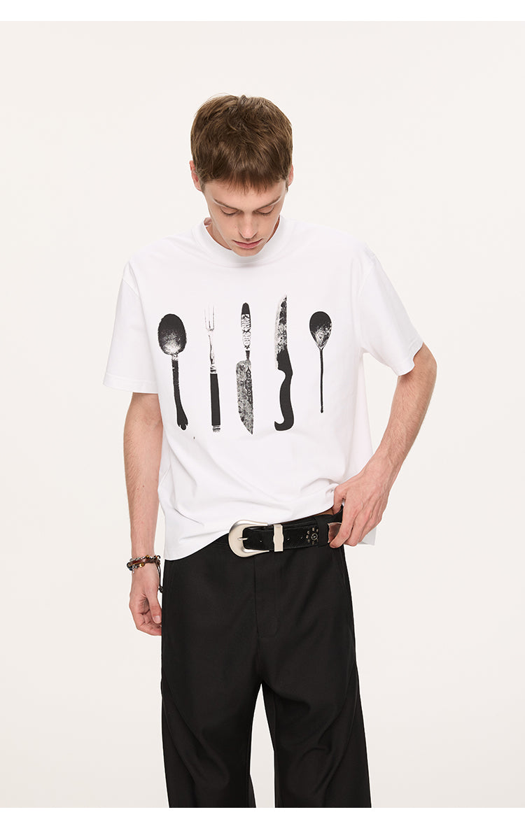 Printed simple T-shirt