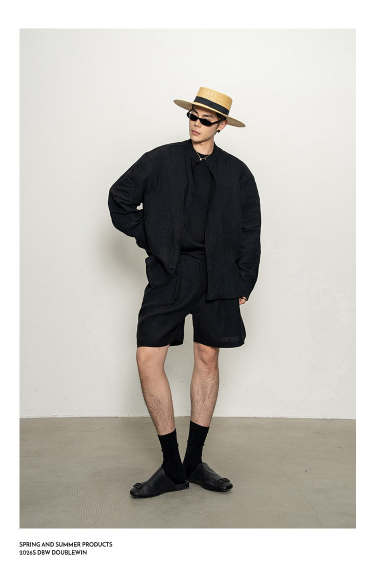 Relaxed-Fit Breathable Shirt Set