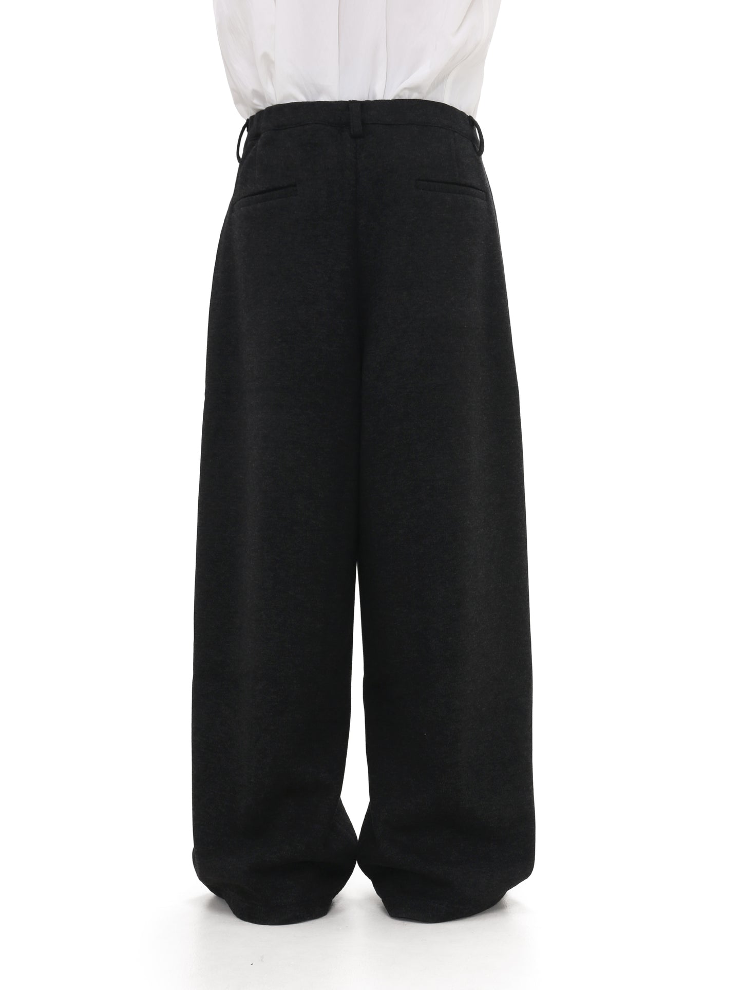 Elastic Waist Wide Leg Casual Pants