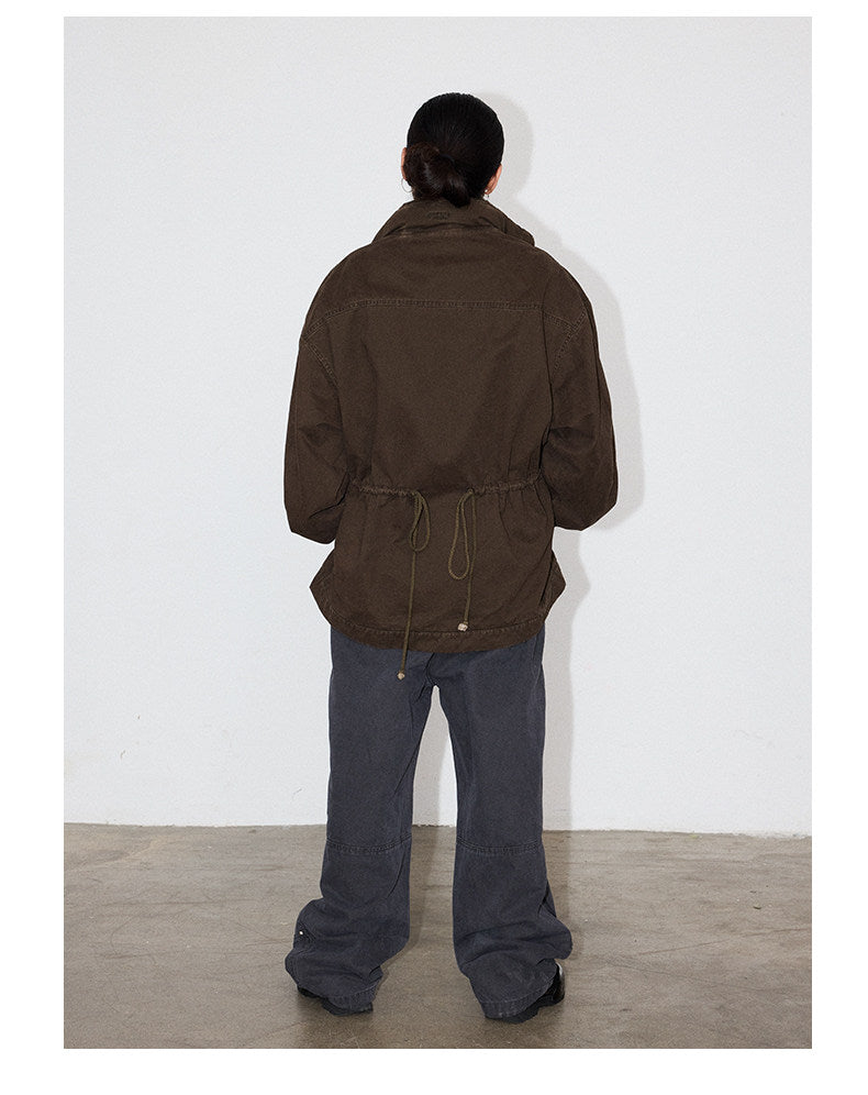 Distressed Finish 4-Pocket Jacket