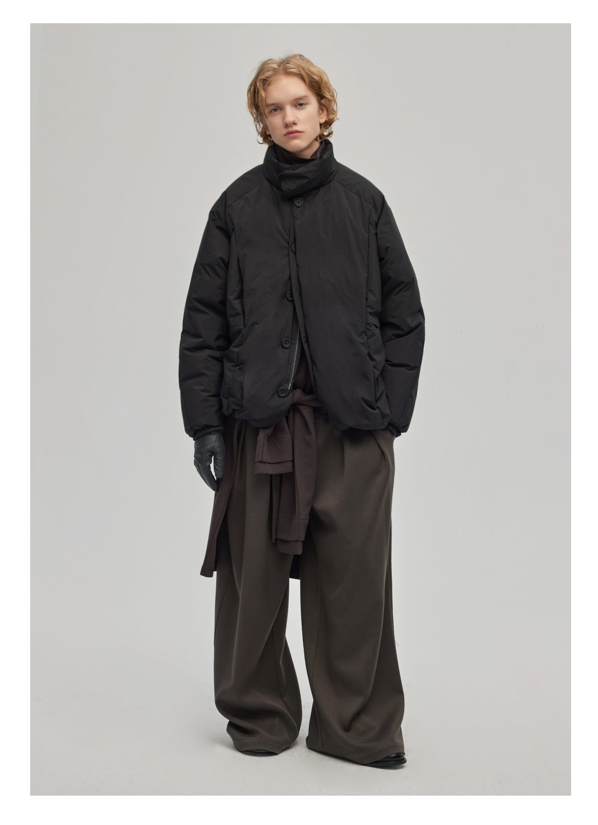 Stand collar down jacket