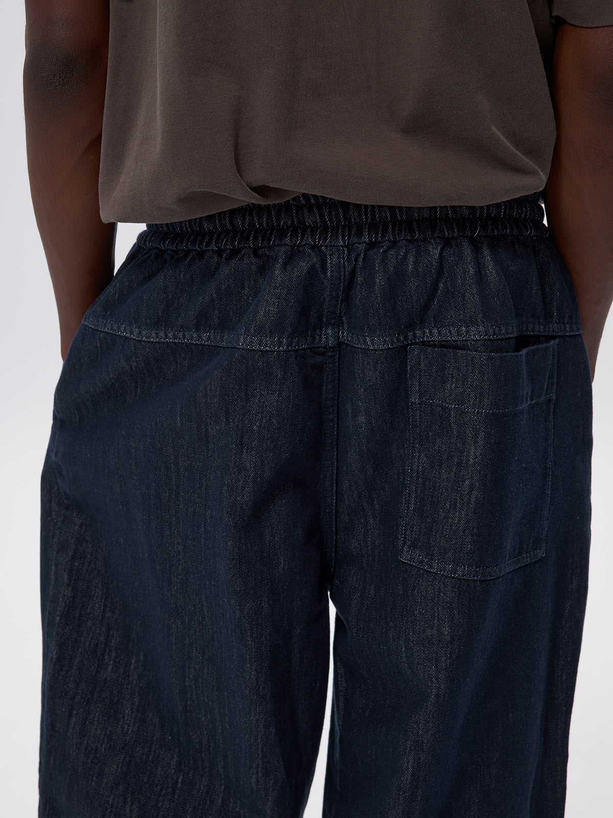 Paper Yarn Blend Denim Pants