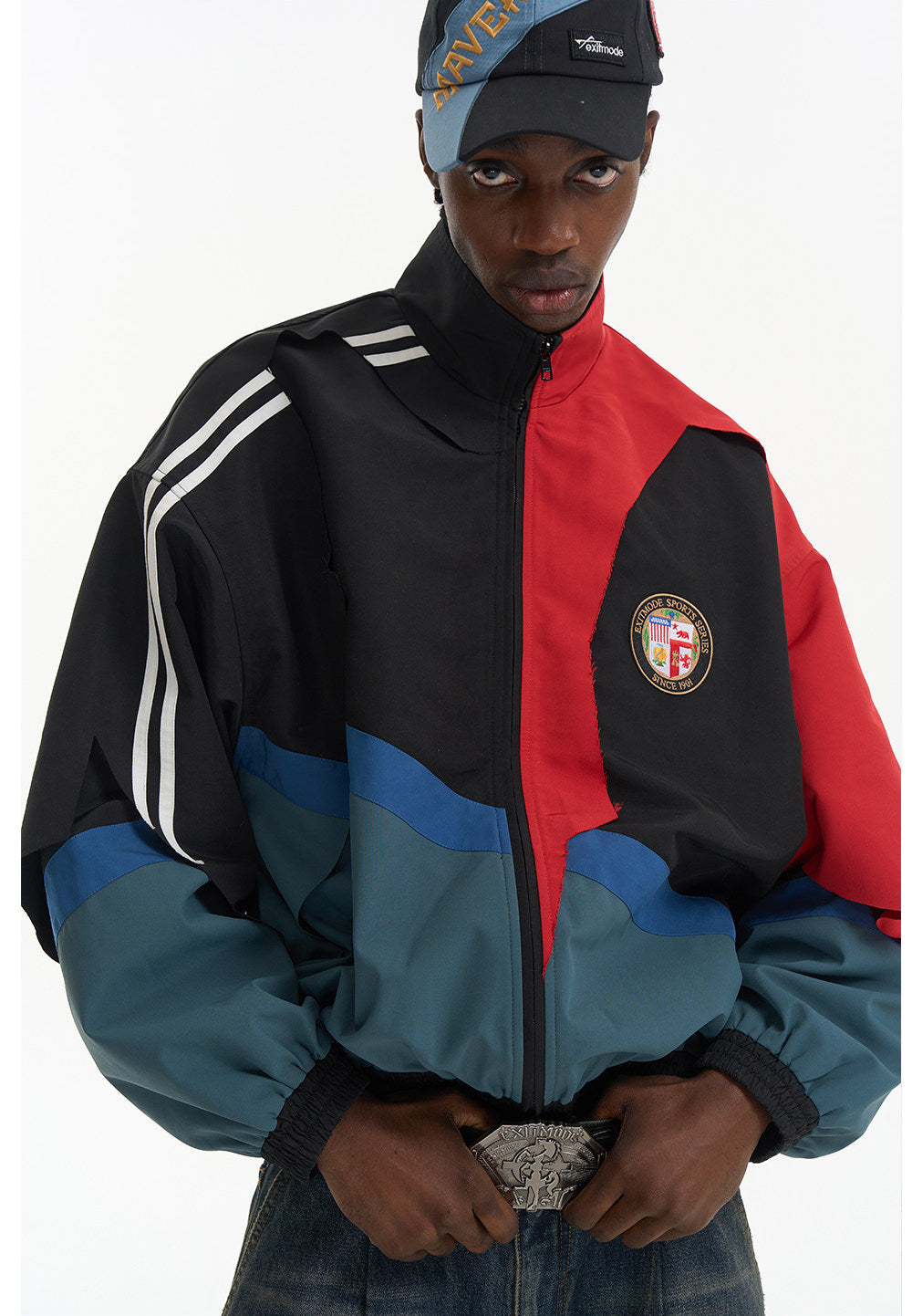 Color Block Sports Jacket