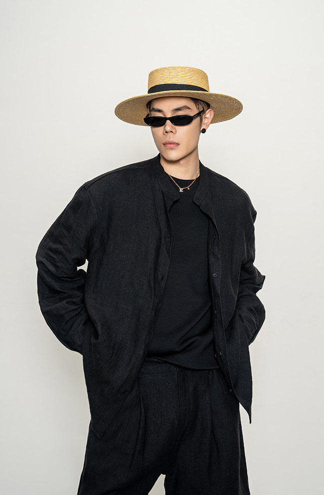 Relaxed-Fit Breathable Shirt Set