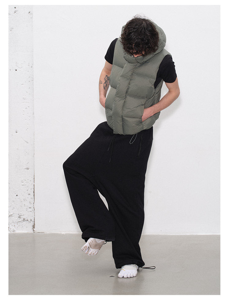 Adjustable Drop-Crotch Sweatpants