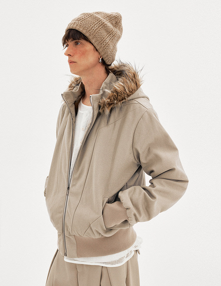 Detachable Fur Collar Cotton Jacket