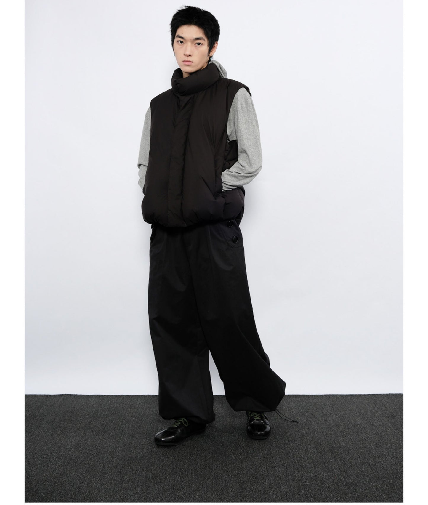 Side Button Casual Pants