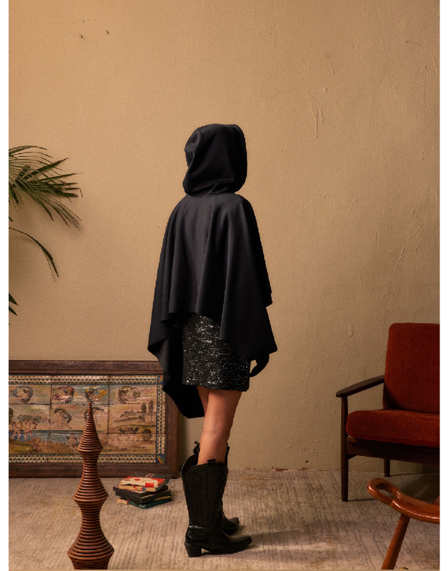 Original Globe Hooded Scarf