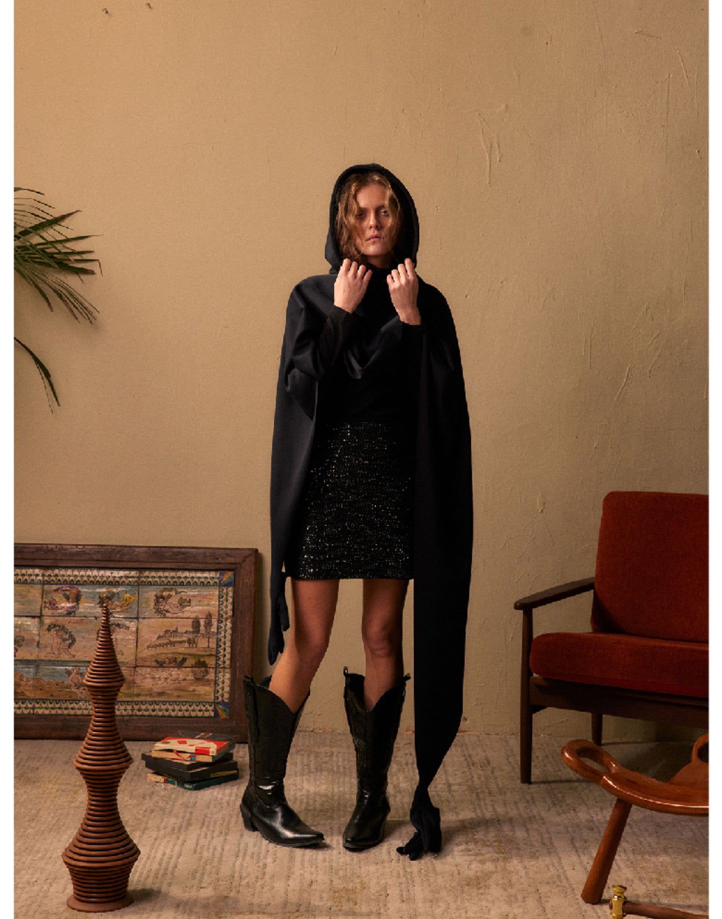 Original Globe Hooded Scarf