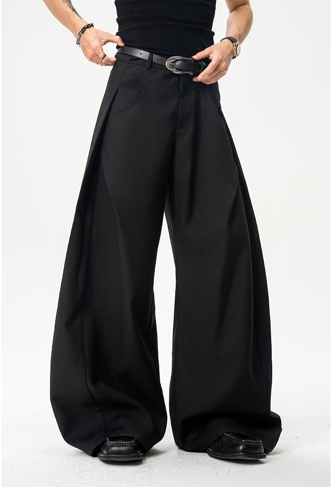 Heavyweight wide leg pants