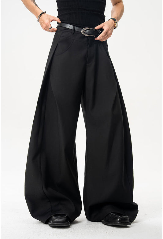 Heavyweight wide leg pants