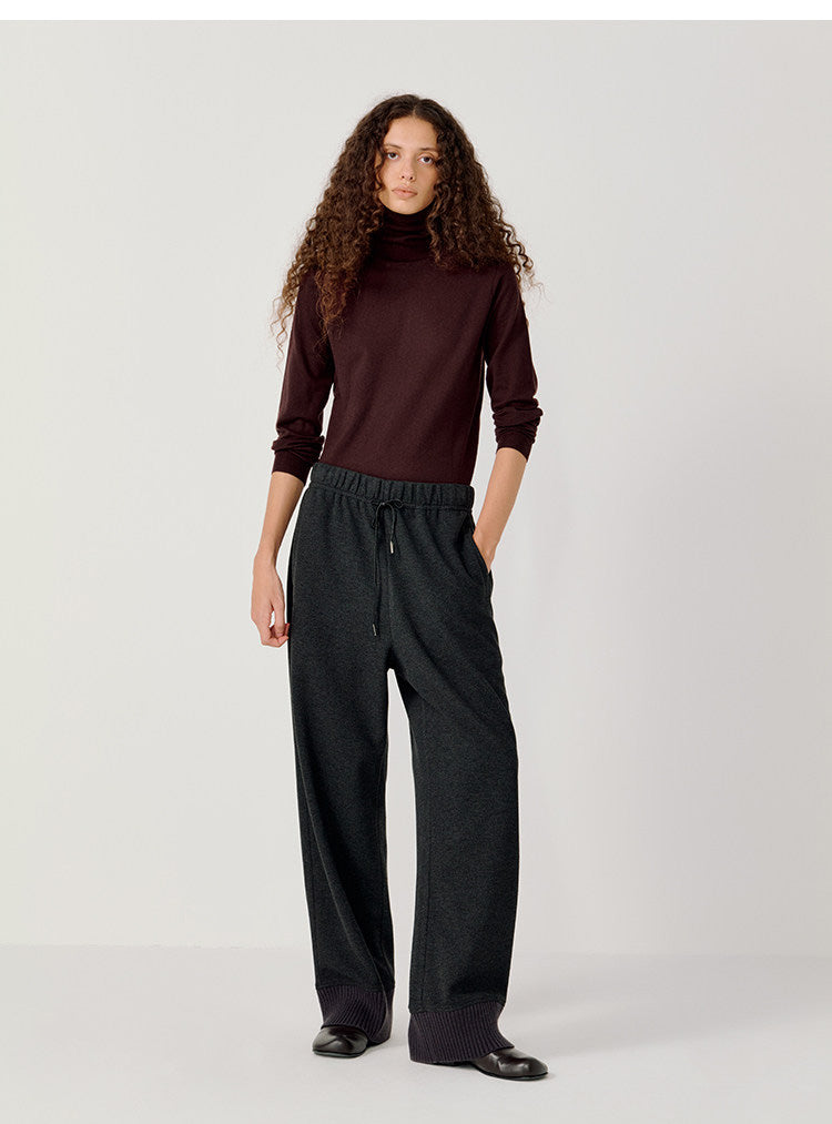 Knit Straight Casual Pants
