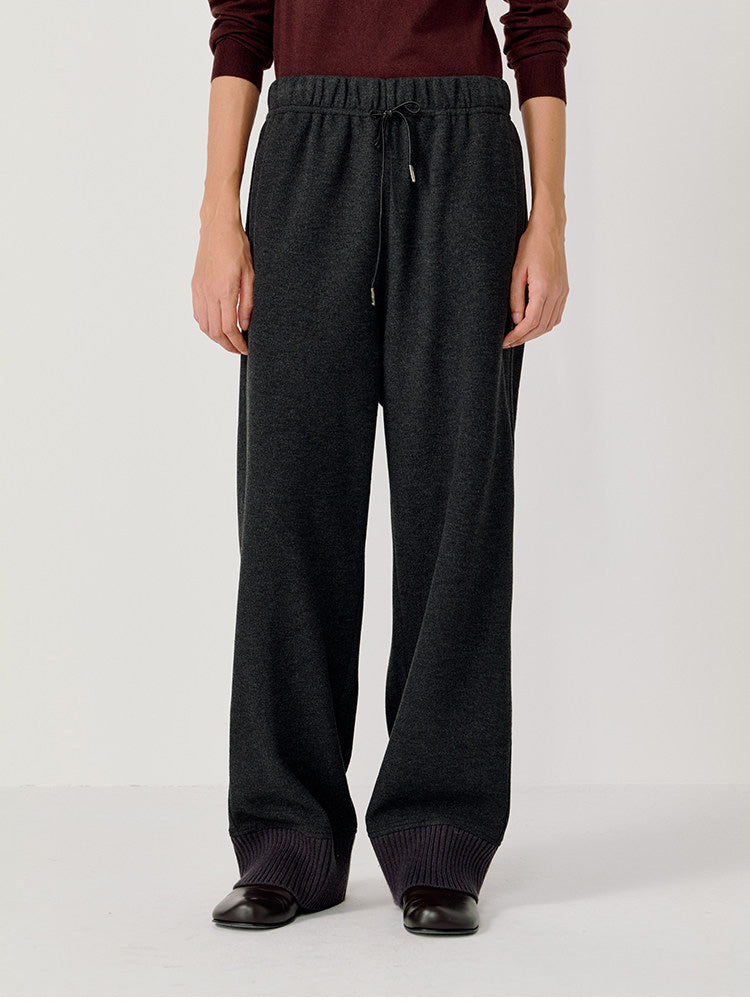 Knit Straight Casual Pants