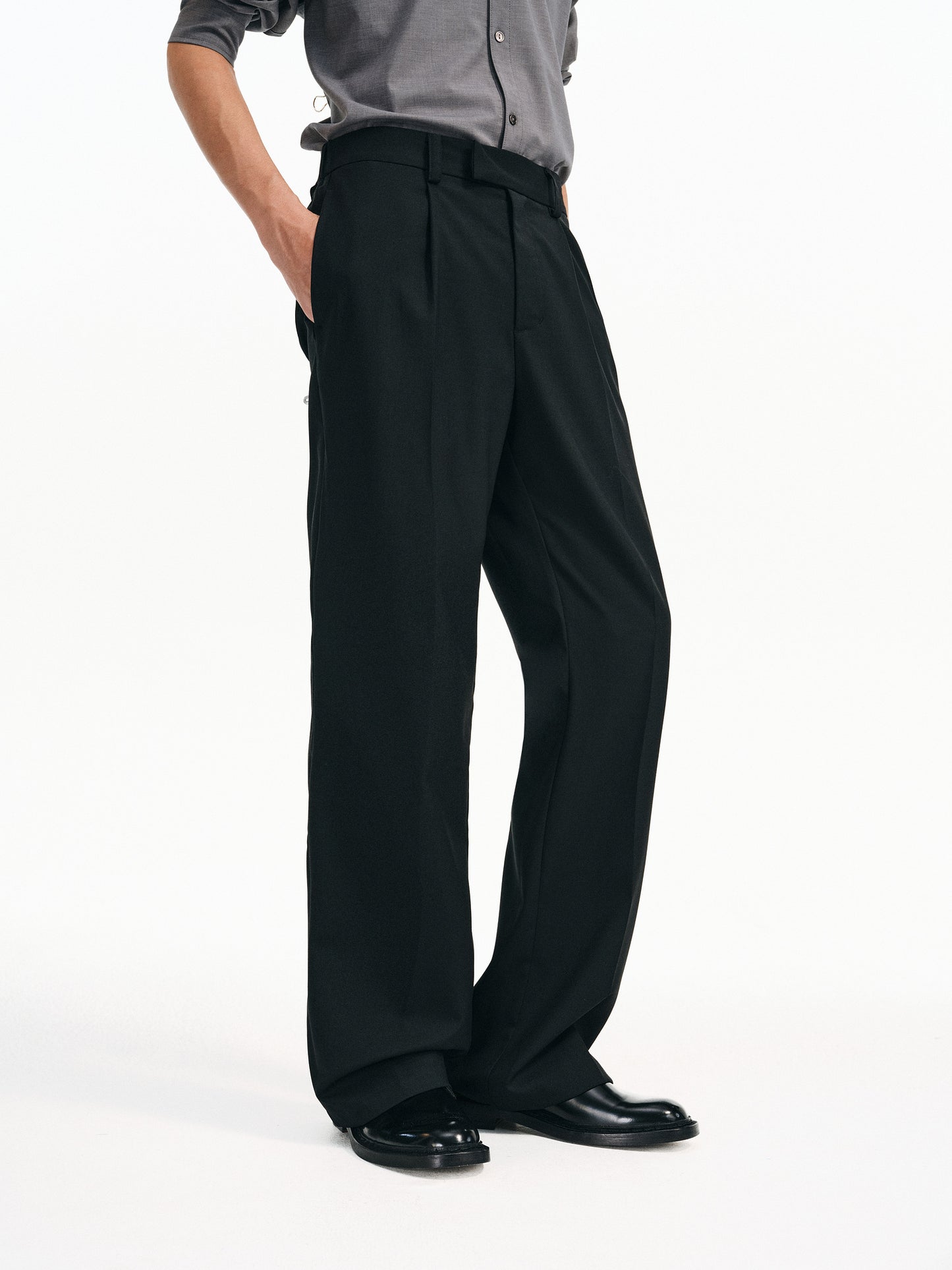 Merino Wool Straight Leg Pants