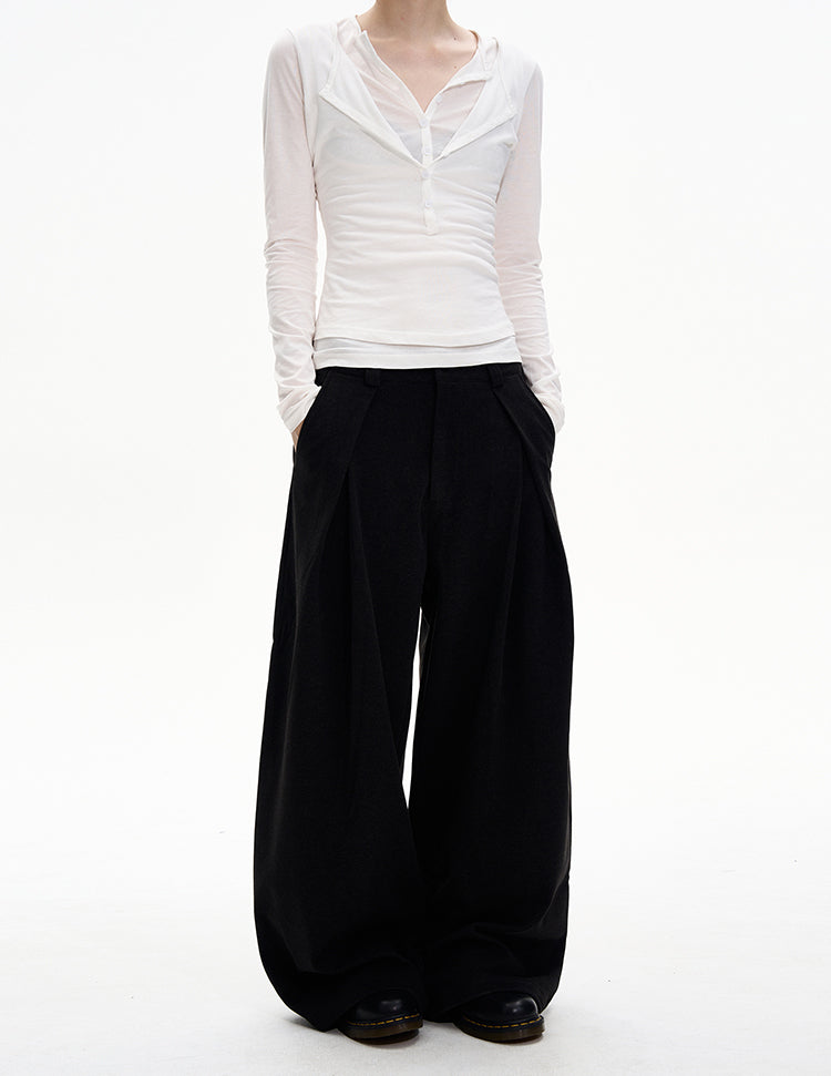 Minimalist High-End Casual Pants