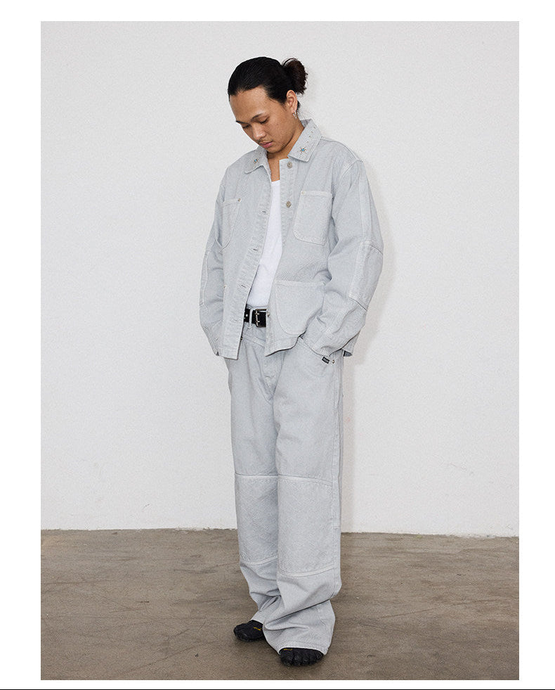 Ethnic Studs Denim Jacket