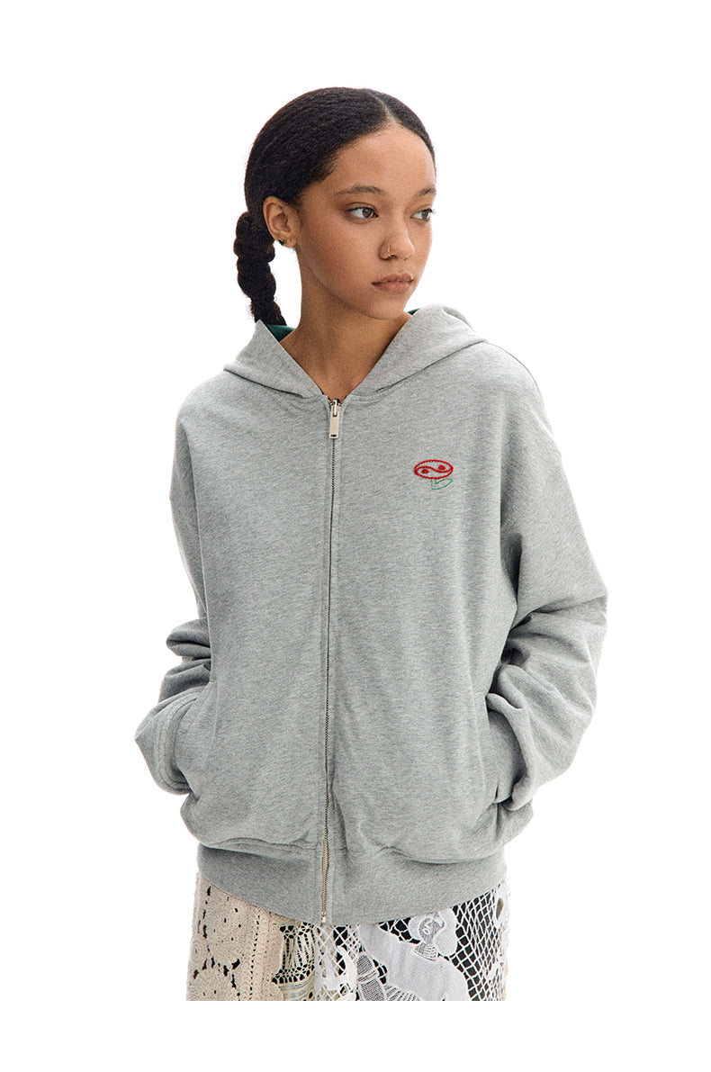 Reversible Hooded Sweatshirt