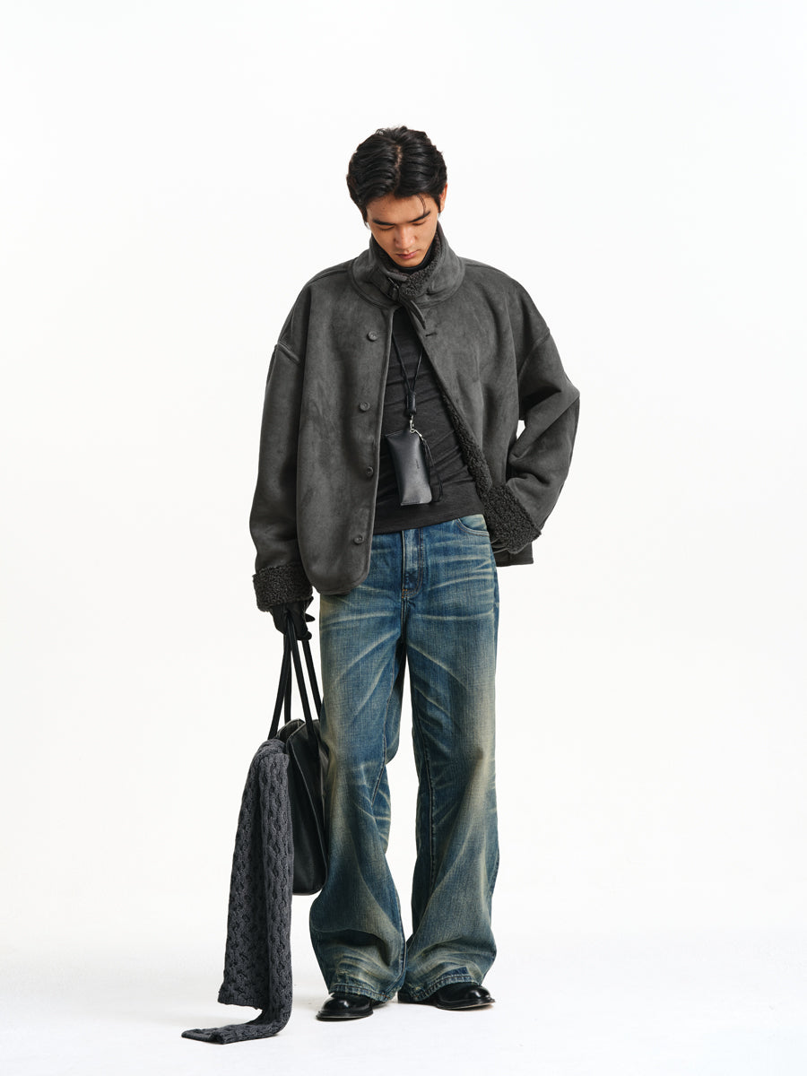 Suede &amp; Fur Jacket