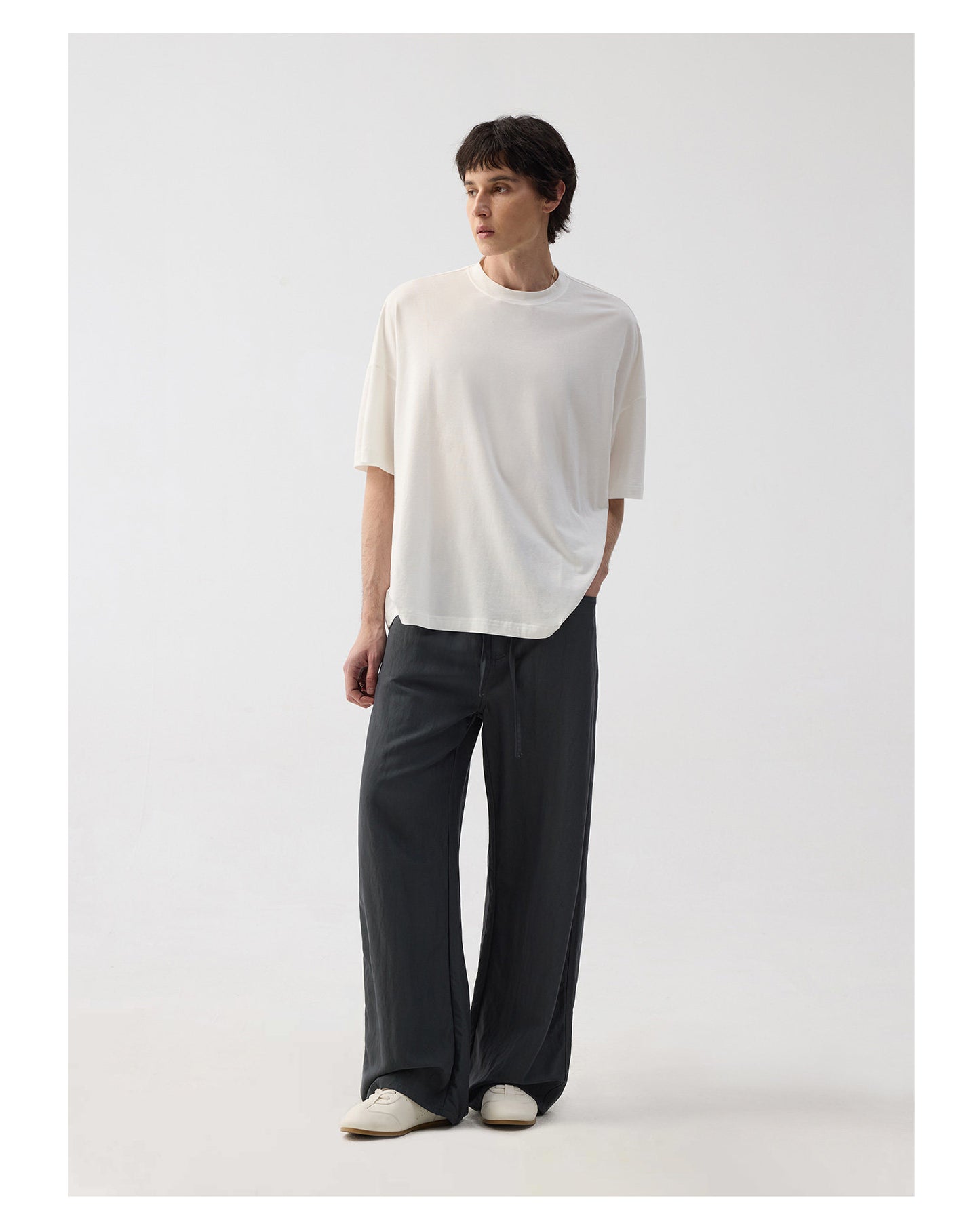 Drawstring Relaxed Casual Pants