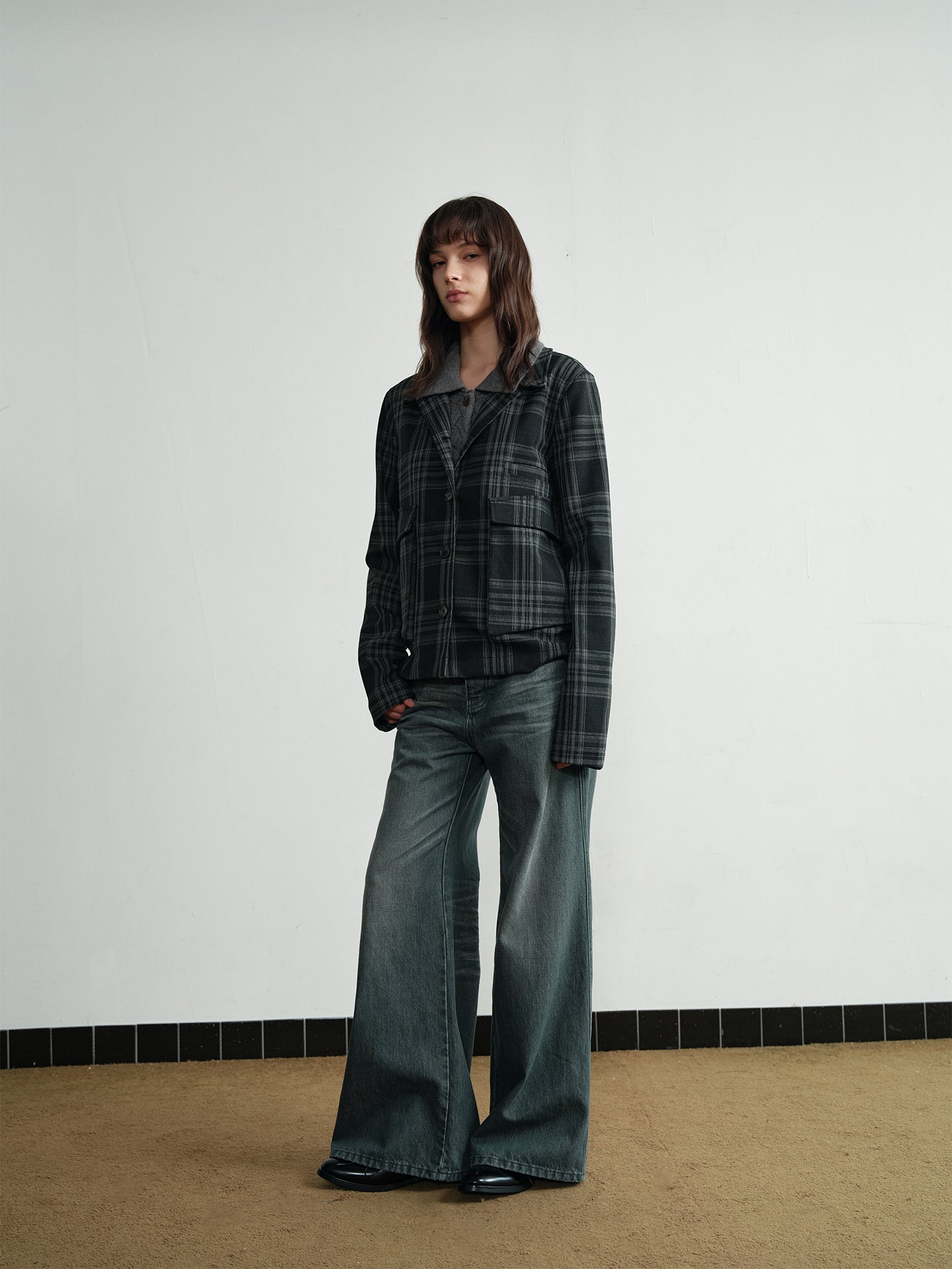 Embroidered Casual Denim Pants