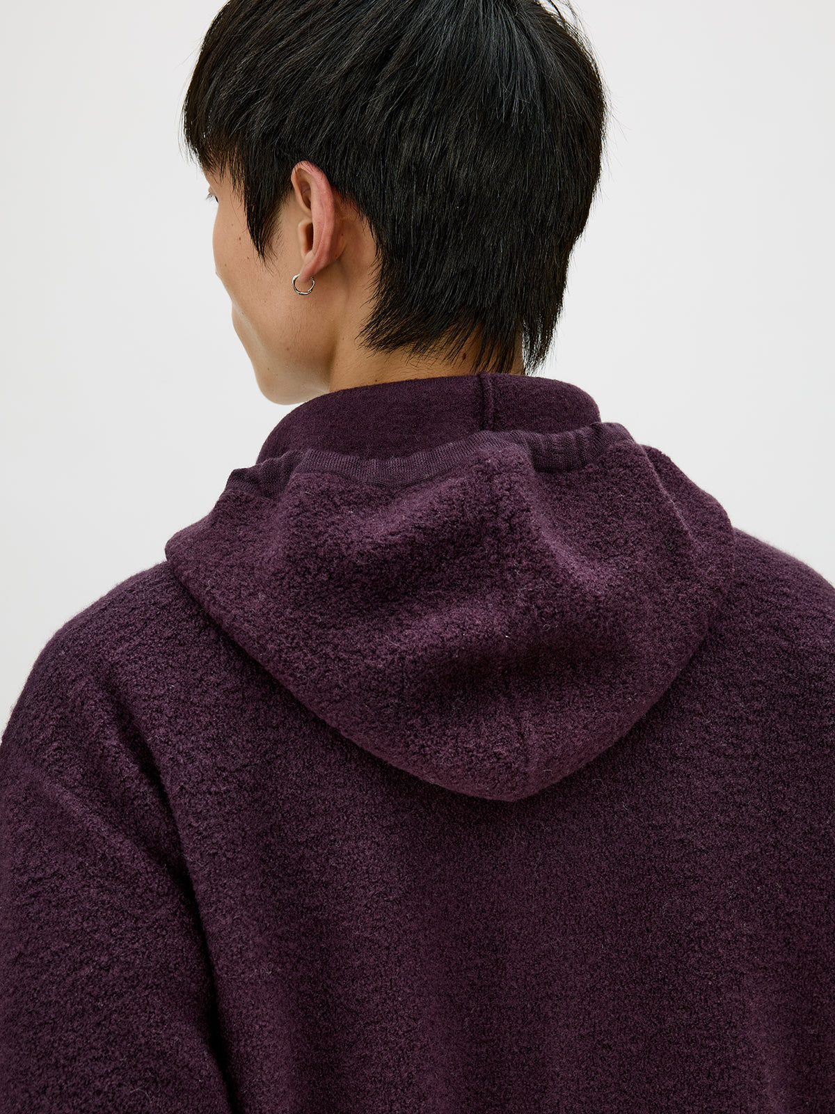 Zip-Up Hooded Cardigan