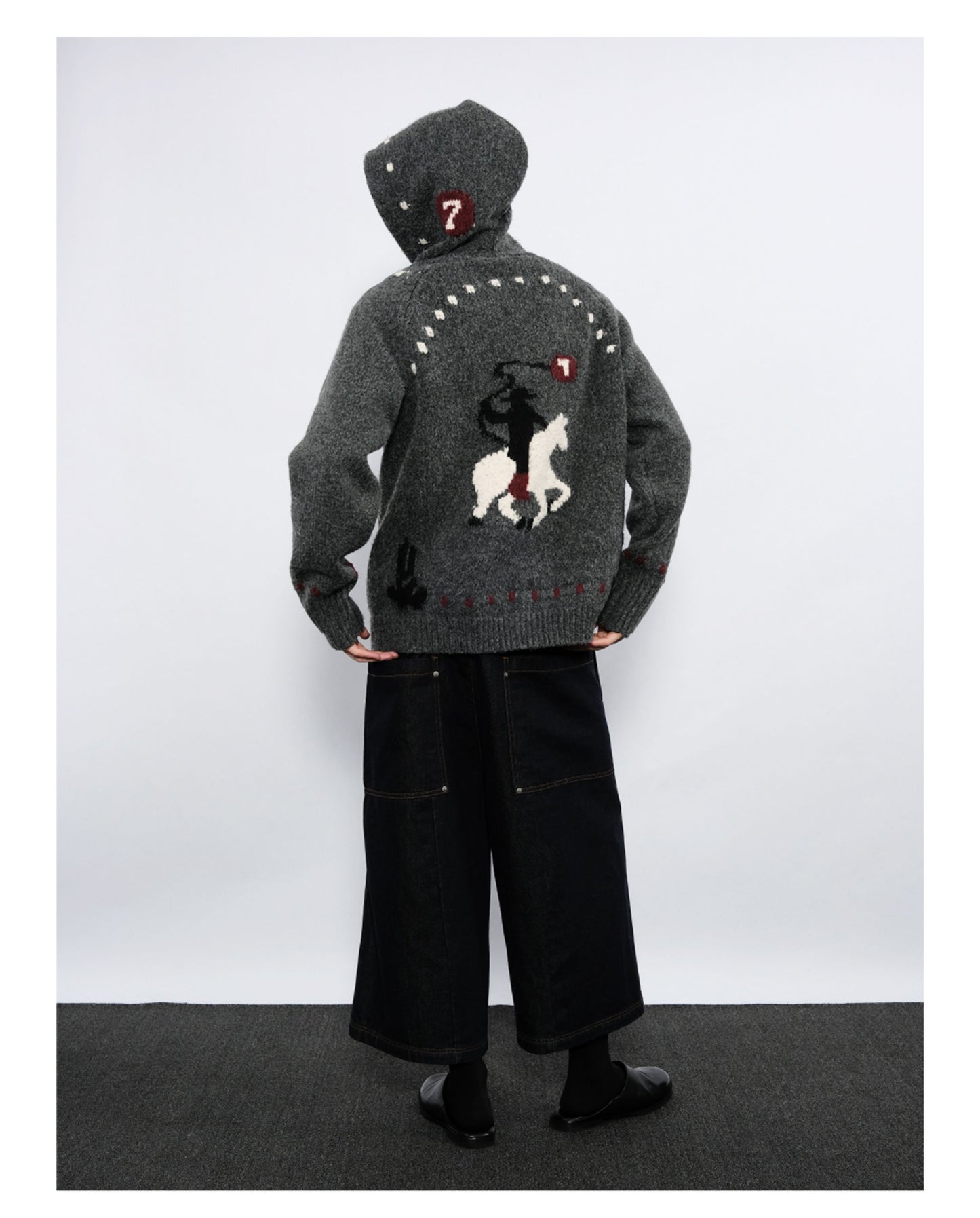 Double-Zipper Hooded Cardigan