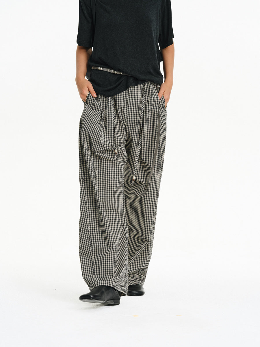 Lazy Check Casual Pants