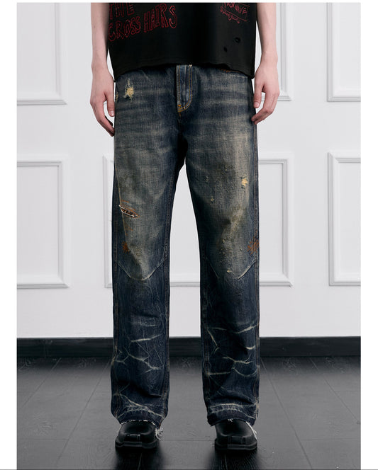 Straight Leg Mid-Rise Jeans
