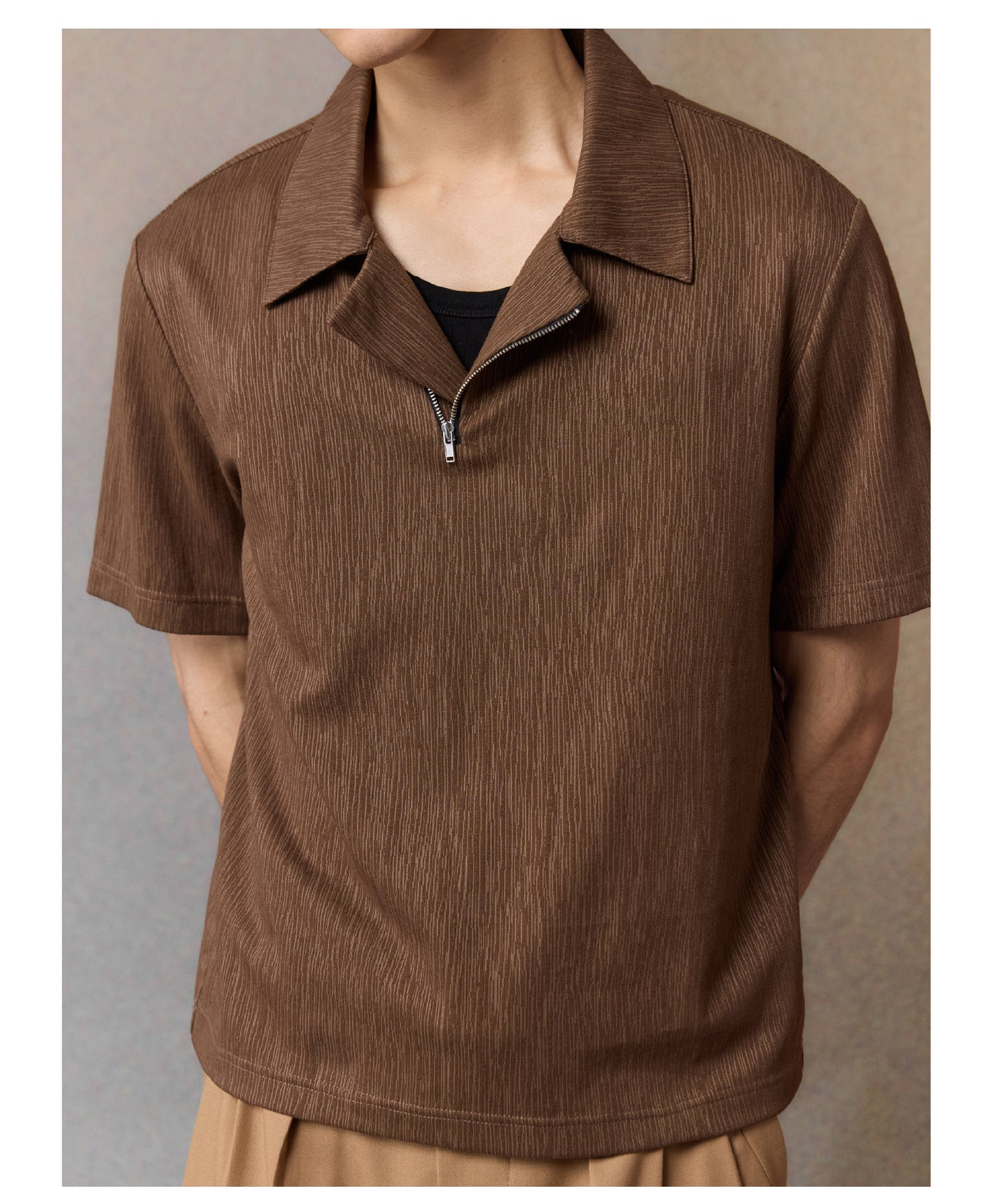 Linen-Cotton Blend Moisture-Wicking Shirt