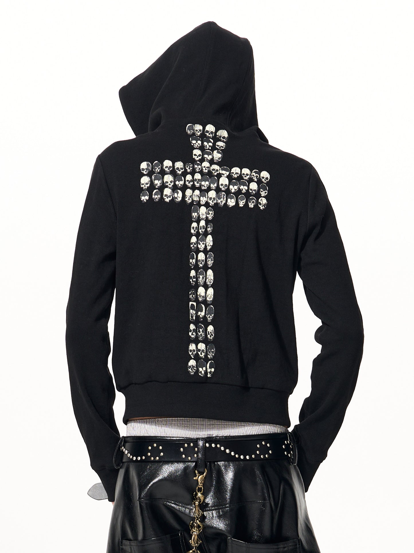 Skull & Cross Zipper Hoodie