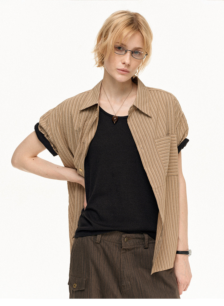 Unisex Vintage Striped Shirt