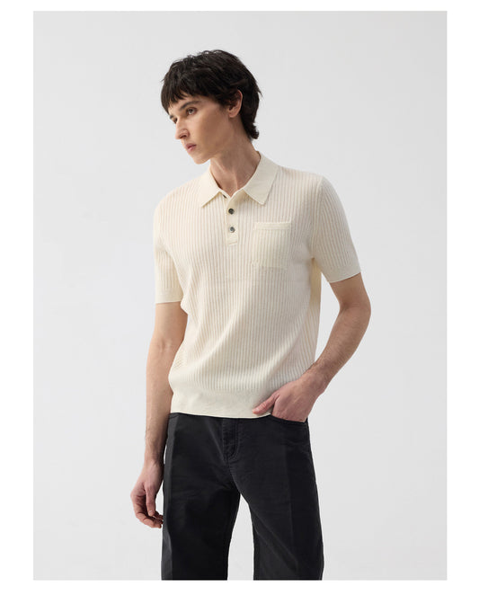 Pure Wool Knit Shirt