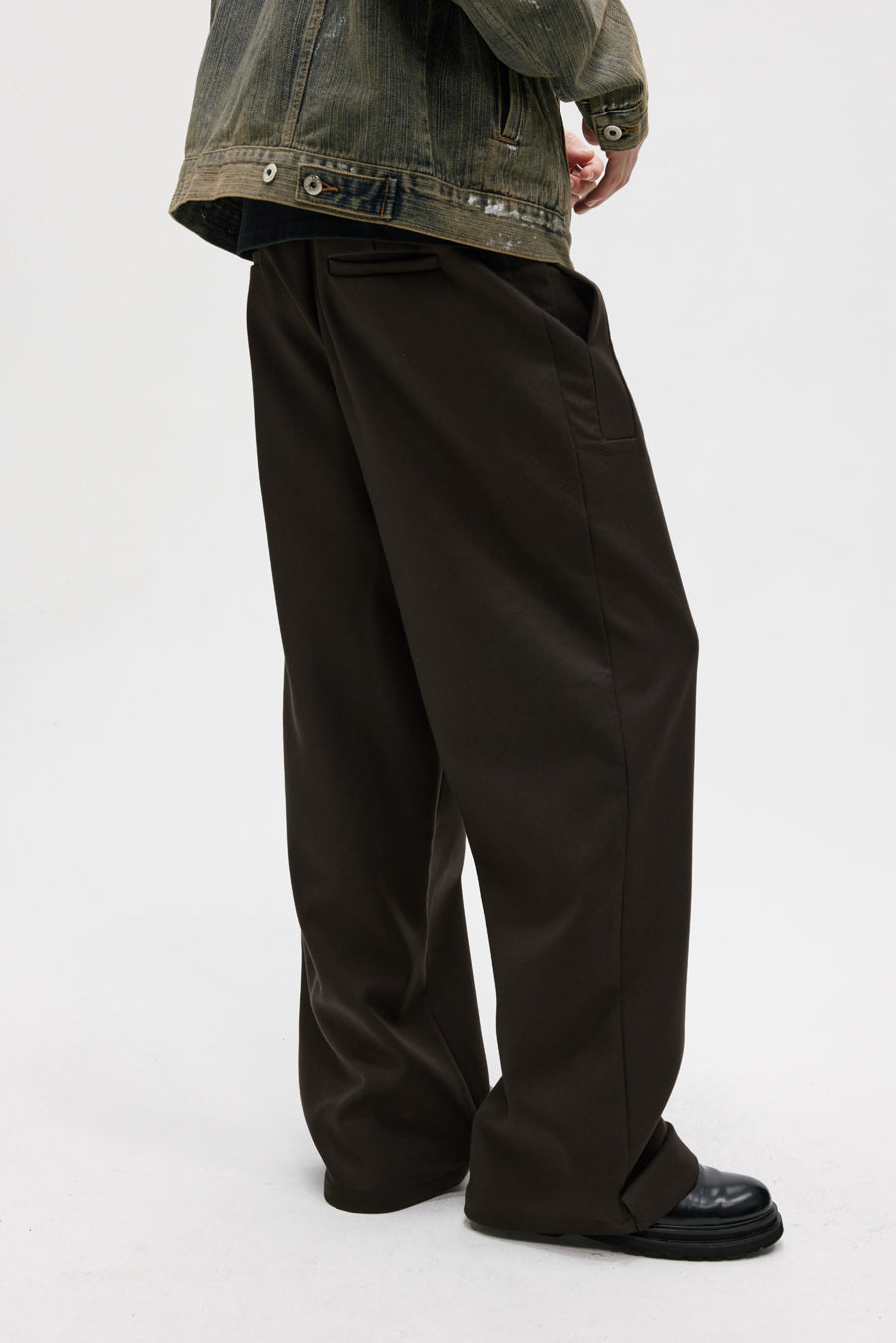 Wide Anti-Wrinkle Straight Pants