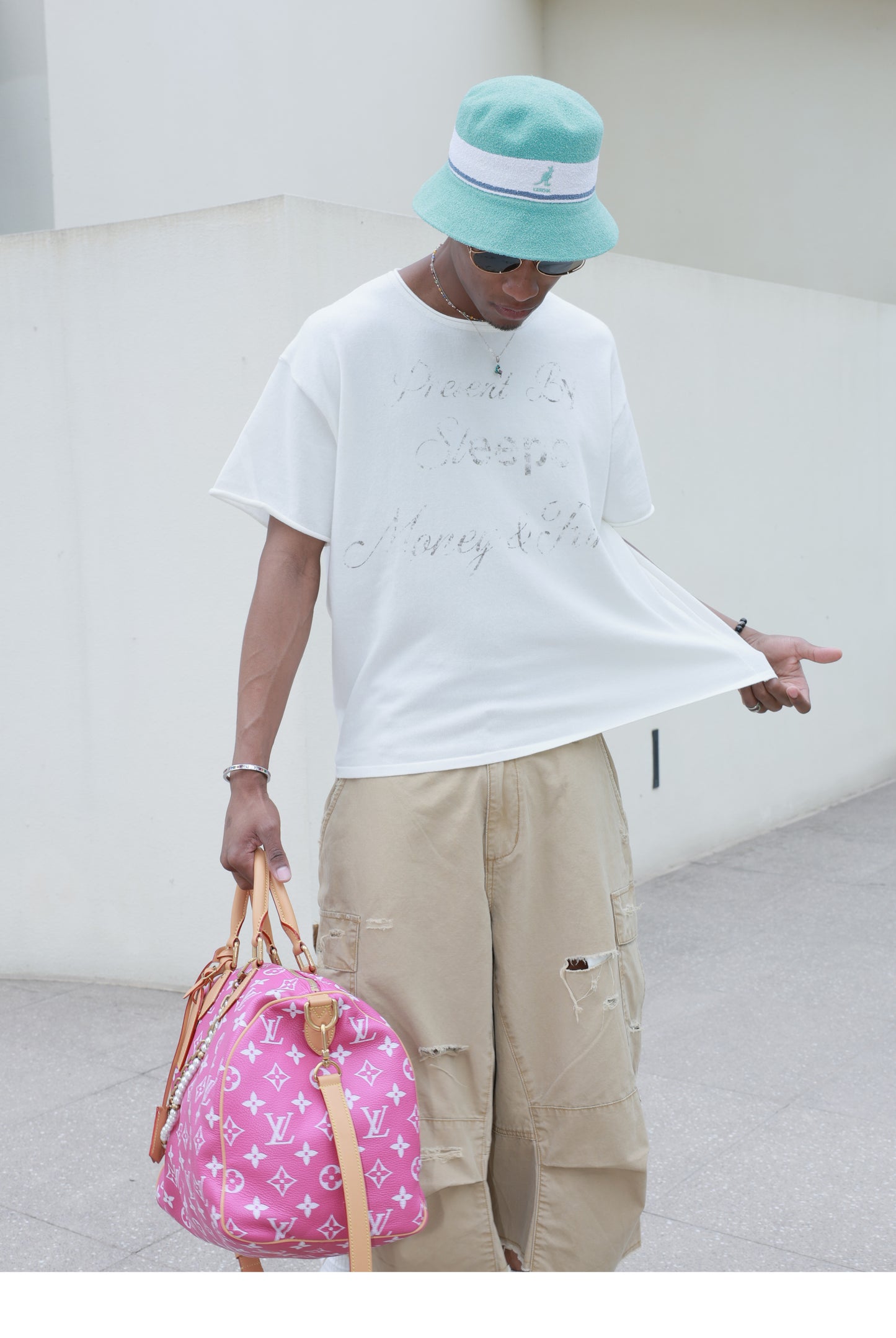 Distressed Print T-Shirt