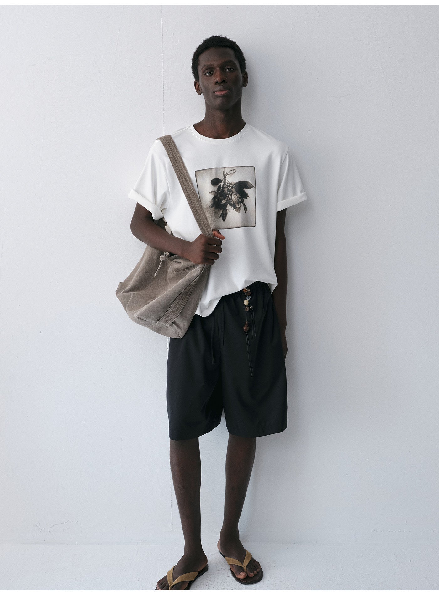 Bouquet Print Crew Neck T-Shirt