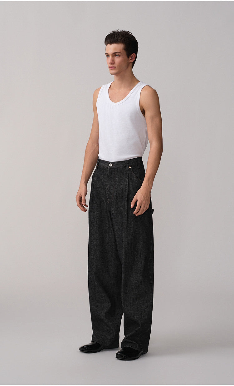 Workwear Casual Denim Pants