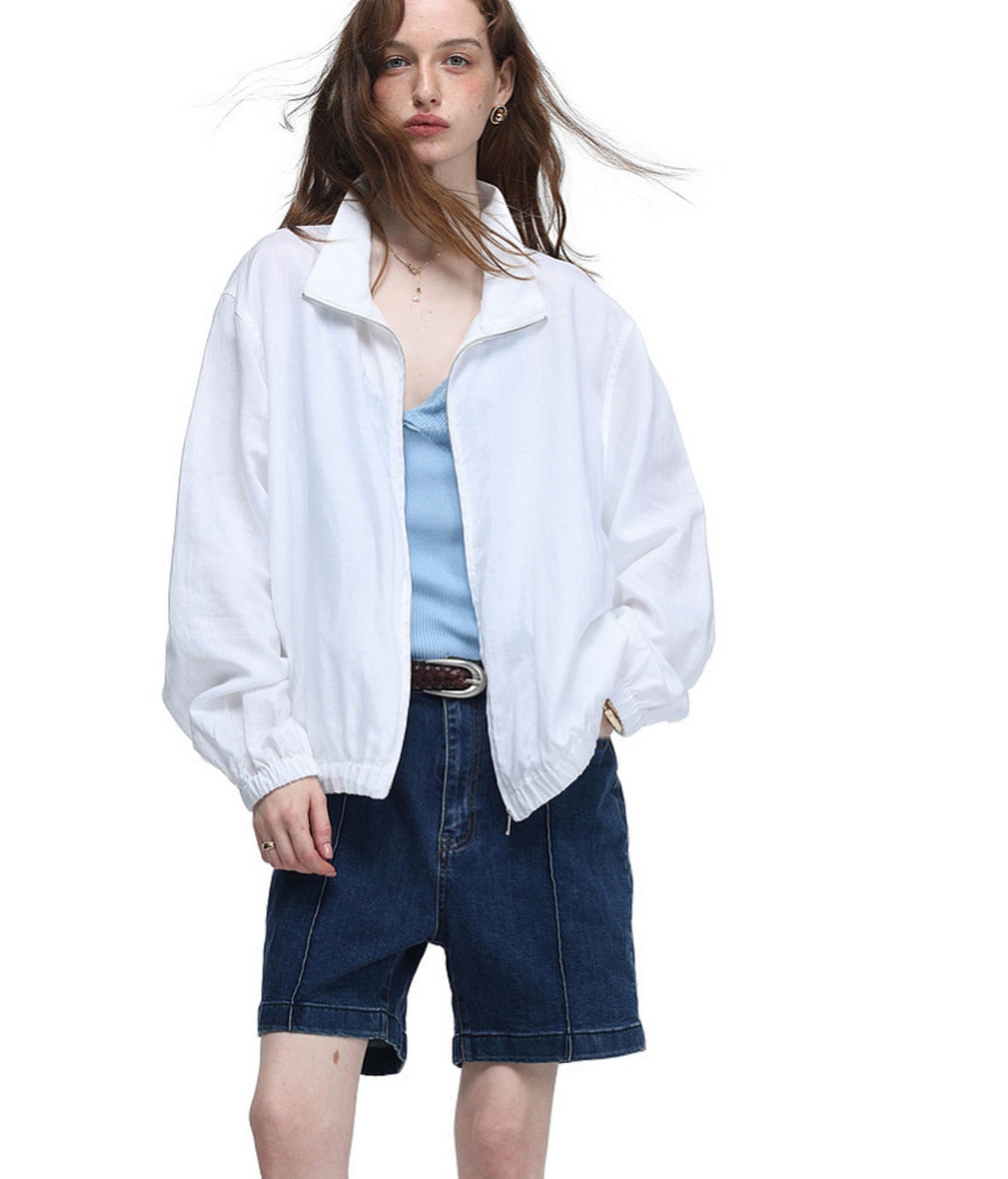 Lightweight Stand-Collar Casual Jacket