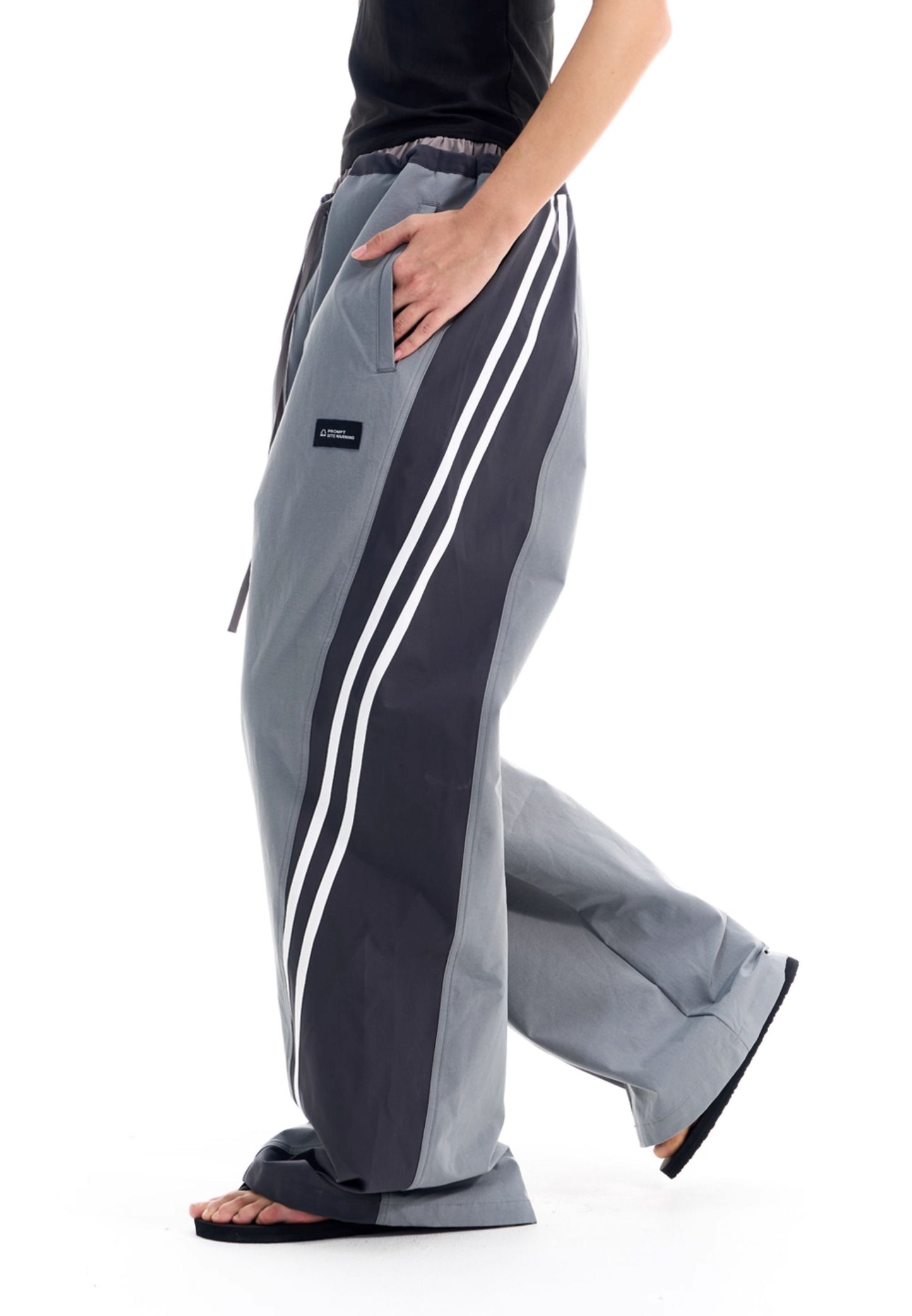 Striped Patchwork Casual Pants