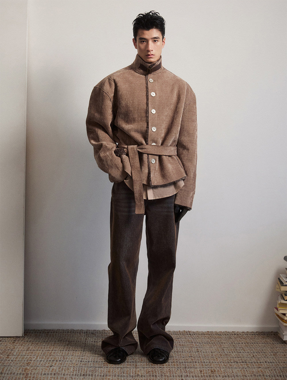 Unisex Belted Casual Jacket