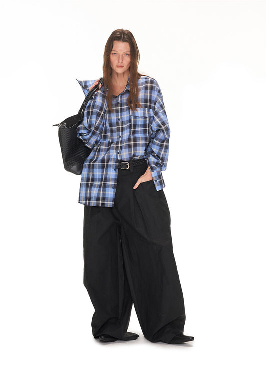 Blue Check Casual Shirt