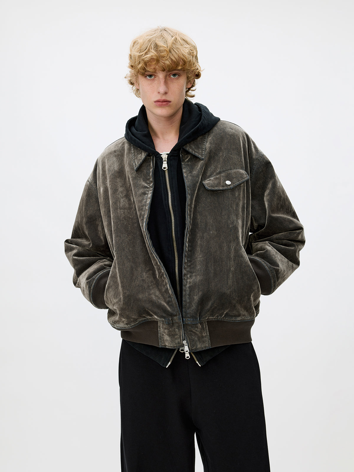 Flock Denim Bomber Jacket