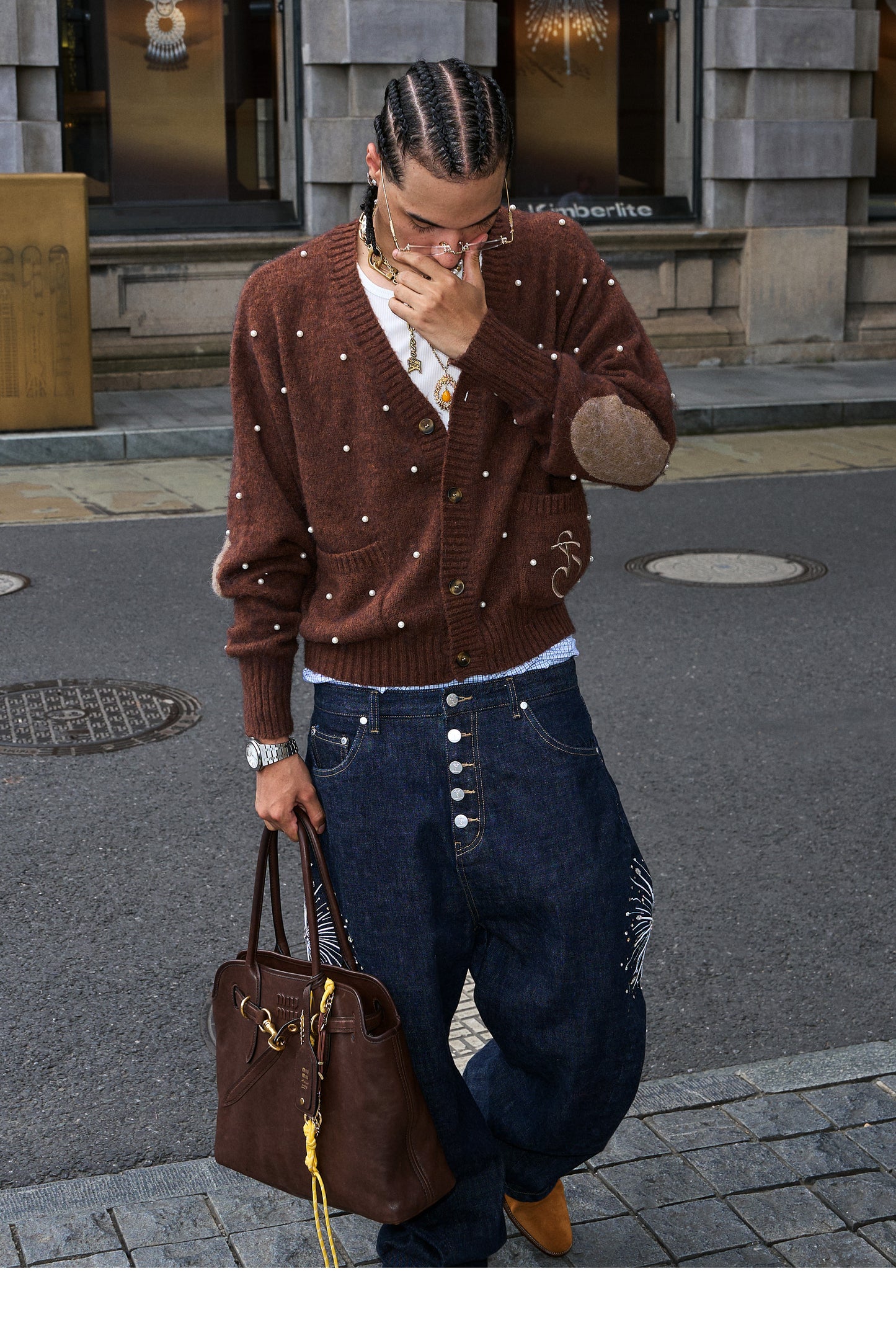 Pearl Short Wide Cardigan