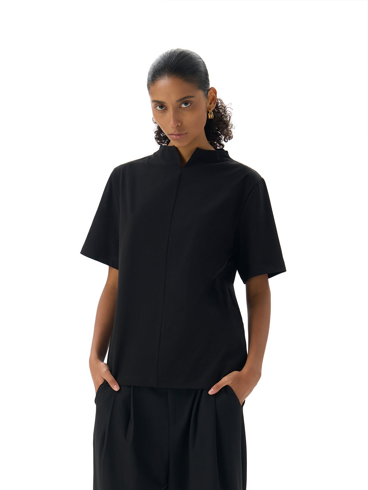 Straight Fit V-Neck T-Shirt