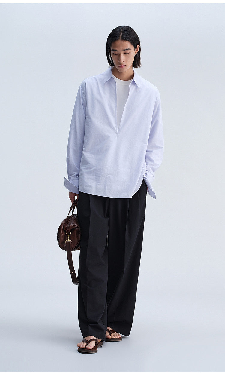 V-Neck Double-Layer Shirt